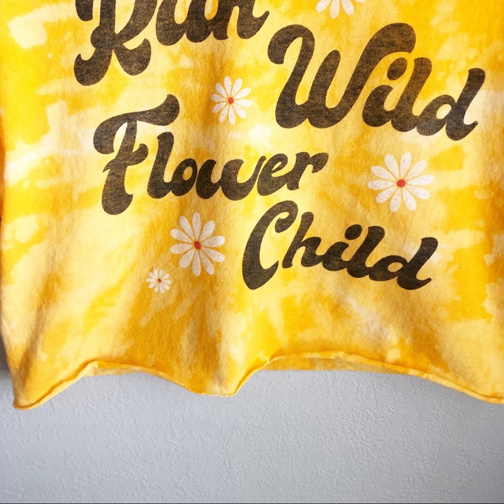 FIFTH SUN boho hand tie dyed cropped top M - Picture 4 of 7